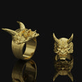 Load image into Gallery viewer, Oni Mask Ring
