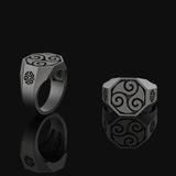 Celtic Triskelion Ring