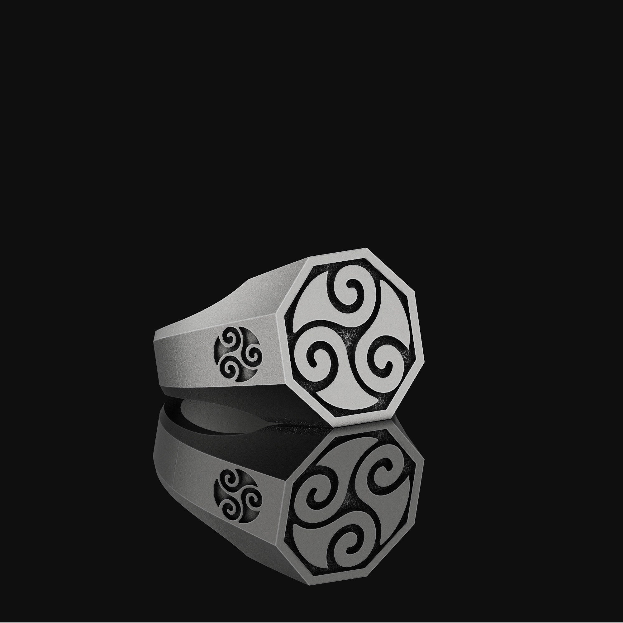 Celtic Triskelion Ring