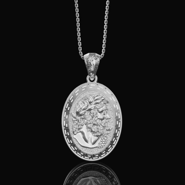 God Zeus Pendant Polished Finish