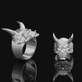 Bild in Galerie-Betrachter laden, Oni Mask Ring
