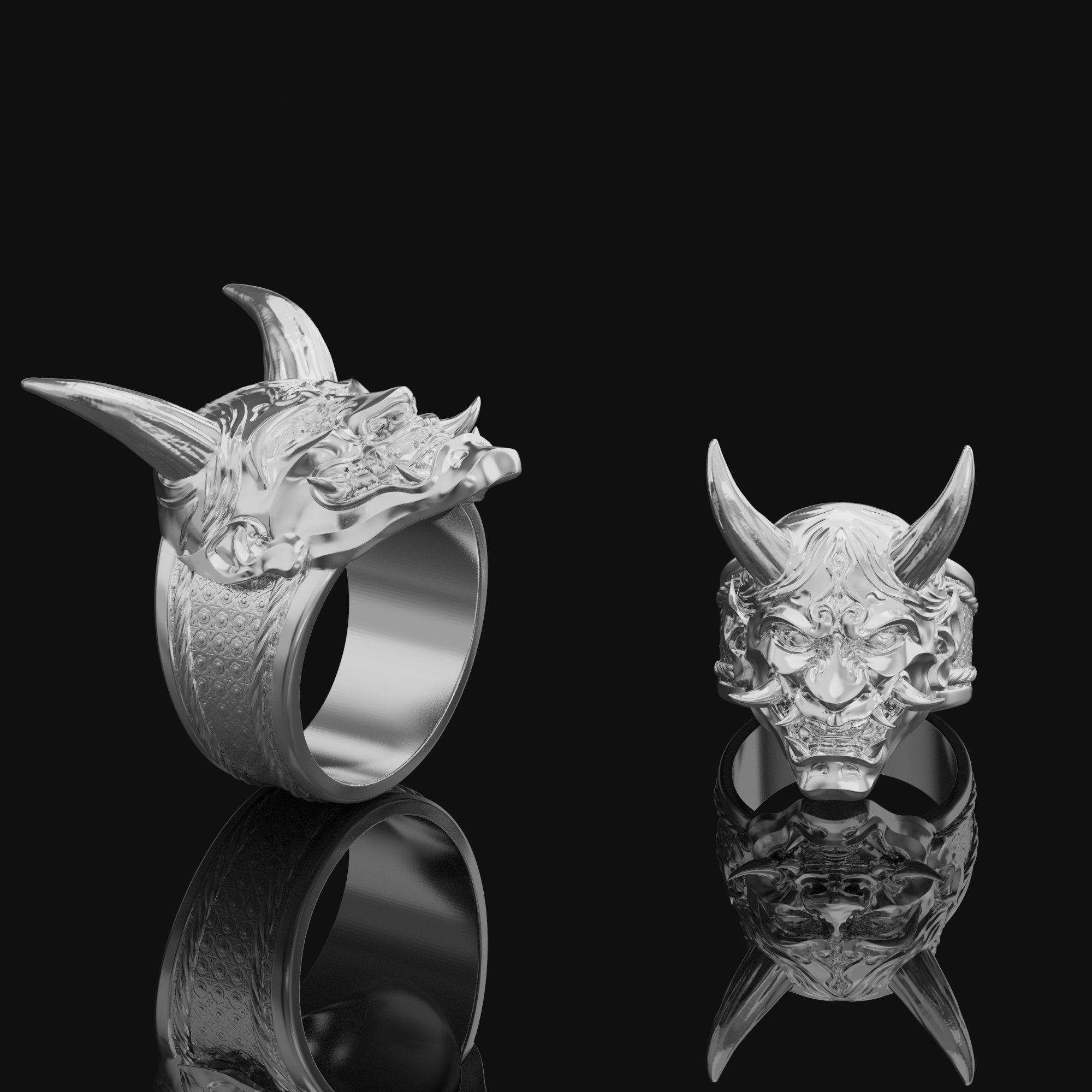 Oni Mask Ring