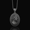 Load image into Gallery viewer, God Zeus Pendant Oxidized Finish
