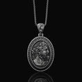 Bild in Galerie-Betrachter laden, God Zeus Pendant Oxidized Finish
