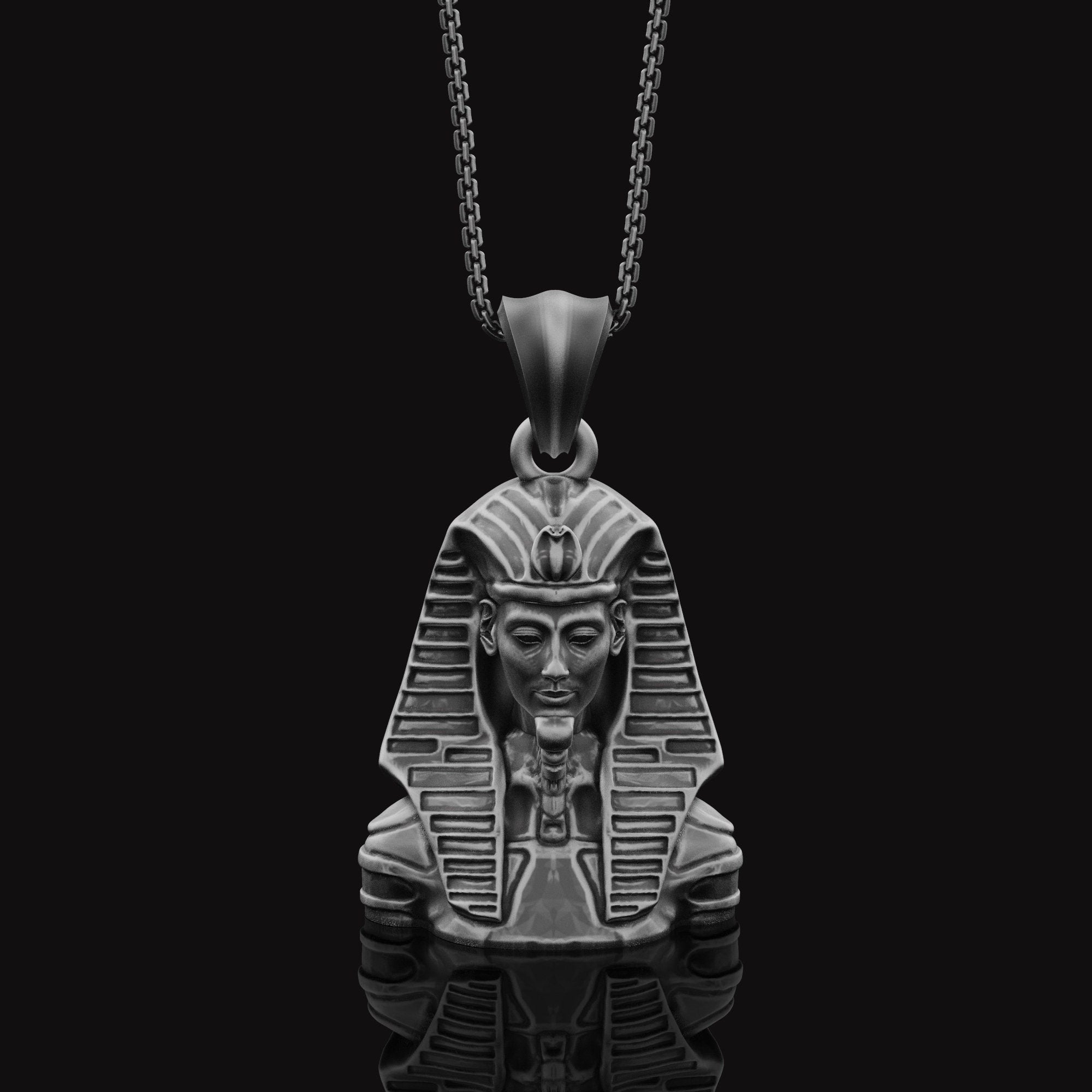 Tutankhamun Pendant Oxidized Finish