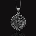 Load image into Gallery viewer, Capricorn Pendant Oxidized Finish
