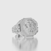 Lion Ring Polished Finish