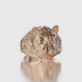Bear Ring Rose Gold Finish