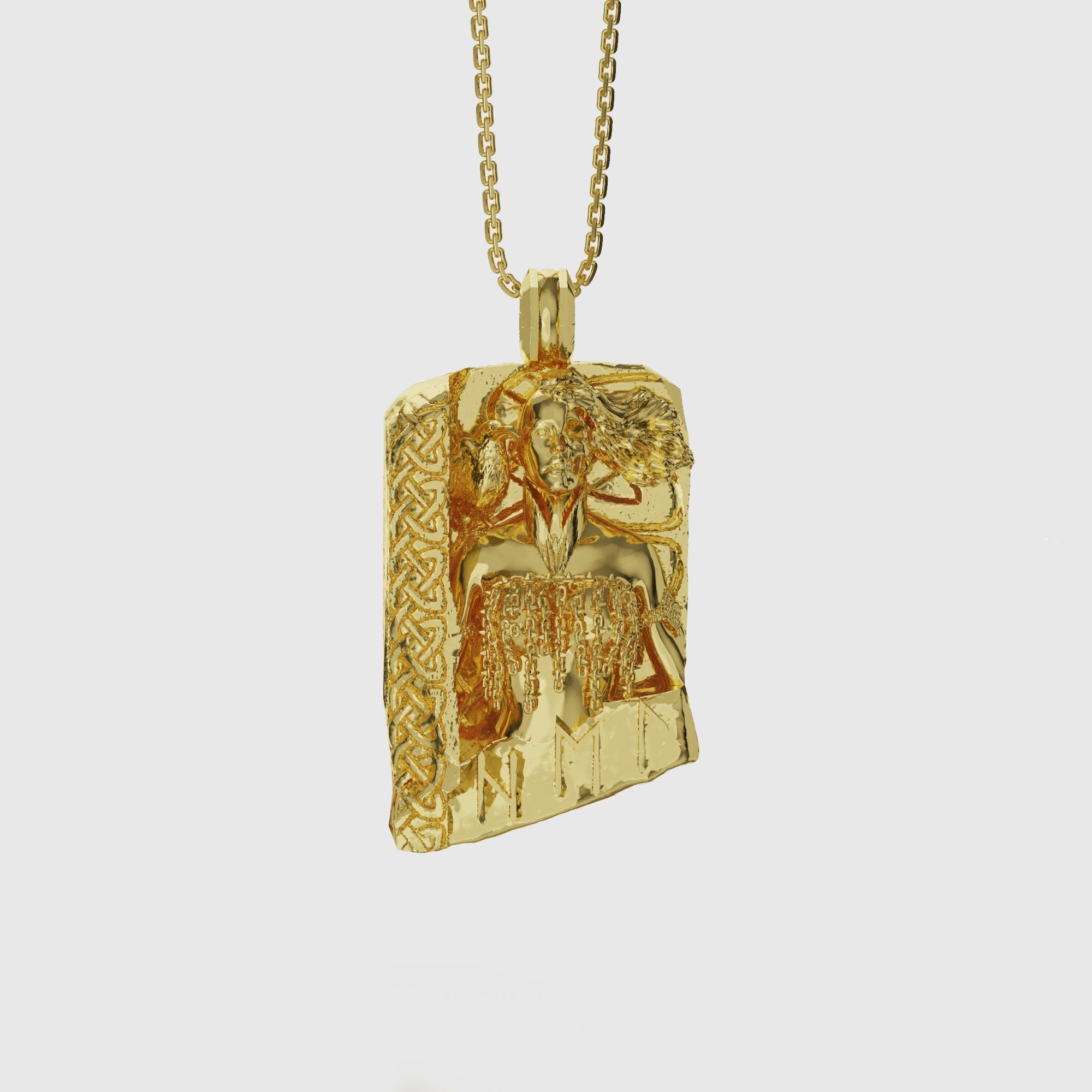 Hel Pendant Gold Finish