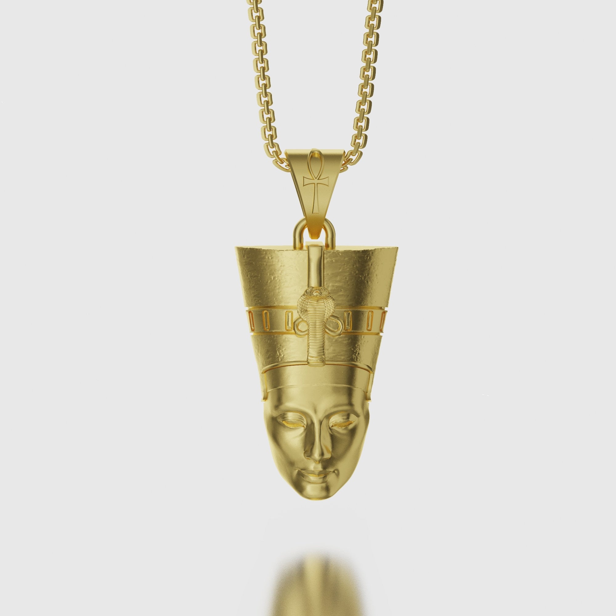 Queen Nefertiti Charm Gold Finish