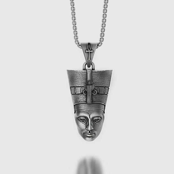 Queen Nefertiti Charm Oxidized Finish