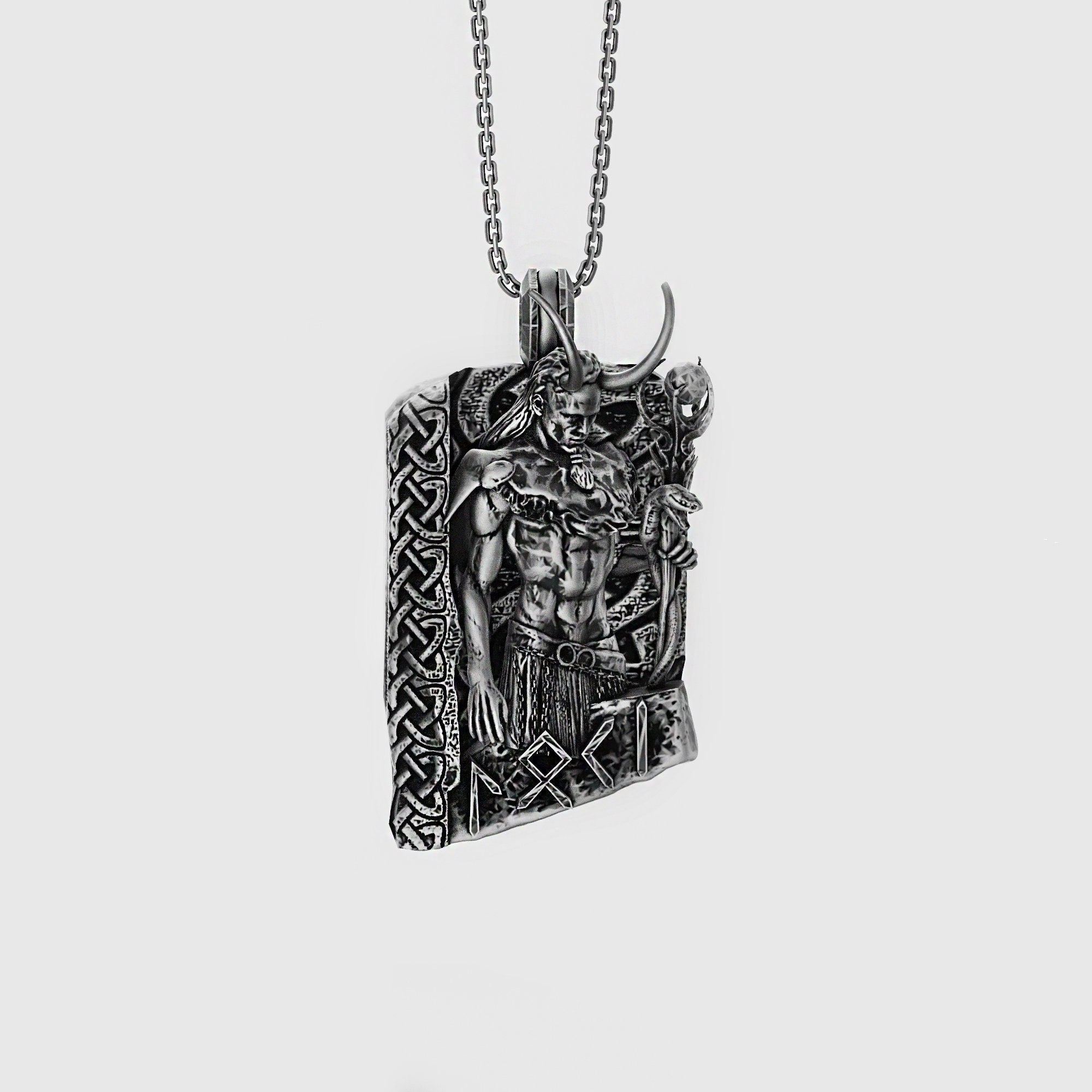 Loki Pendant Oxidized Finish