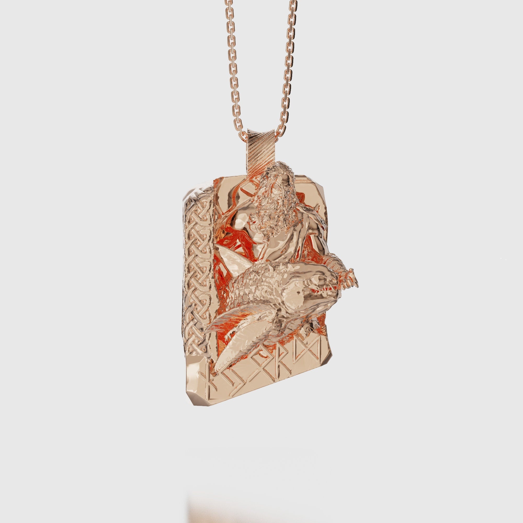 Njord Necklace Rose Gold Finish