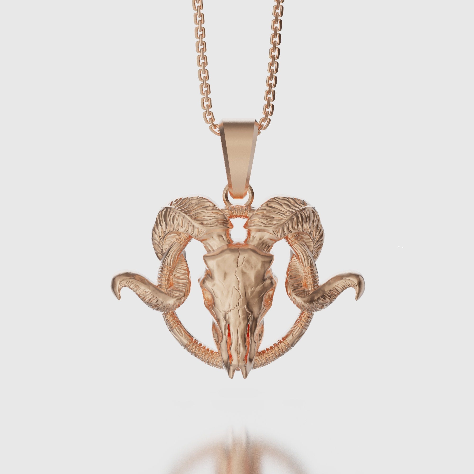 Baphomet Pendant Rose Gold Finish