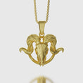 Load image into Gallery viewer, Baphomet Pendant Gold Finish
