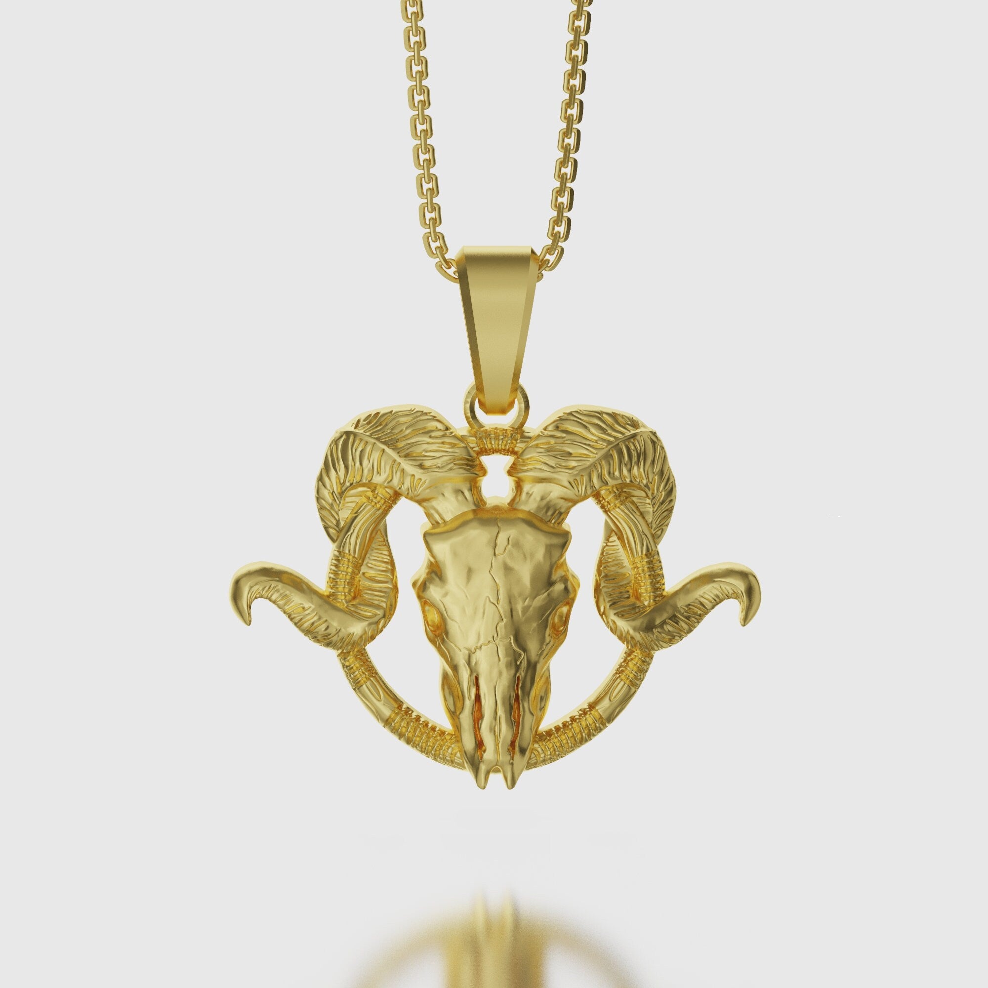 Baphomet Pendant Gold Finish