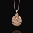 Load image into Gallery viewer, Silver Owl with Rose Gold Finish
