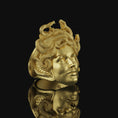 Load image into Gallery viewer, Medusa Ring Gold Finish
