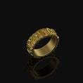 Load image into Gallery viewer, Celtic Triquetra Band - Engravable Gold Finish
