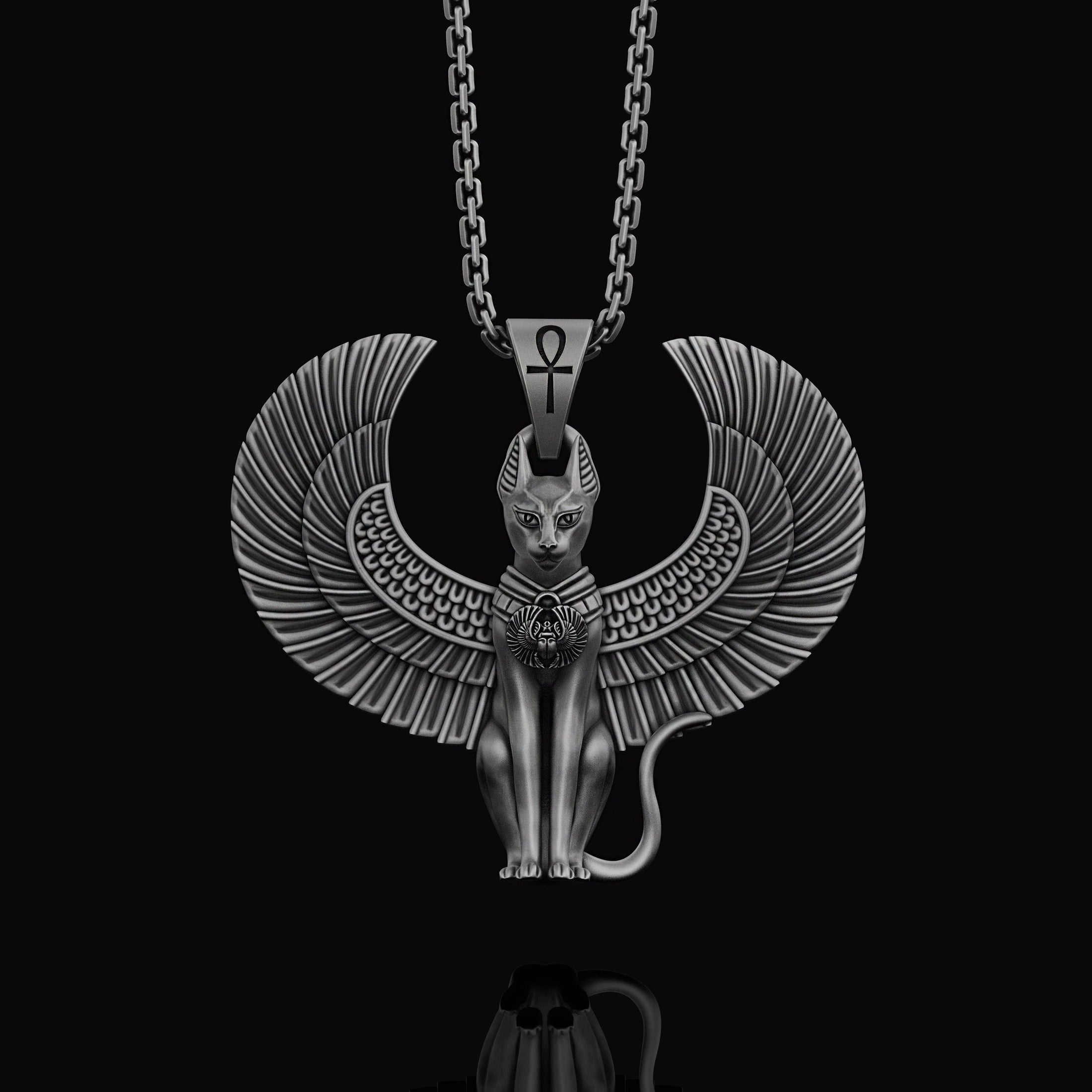 Silver Sphinx Necklace