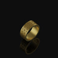 Load image into Gallery viewer, Floral Band - Engravable Gold Finish
