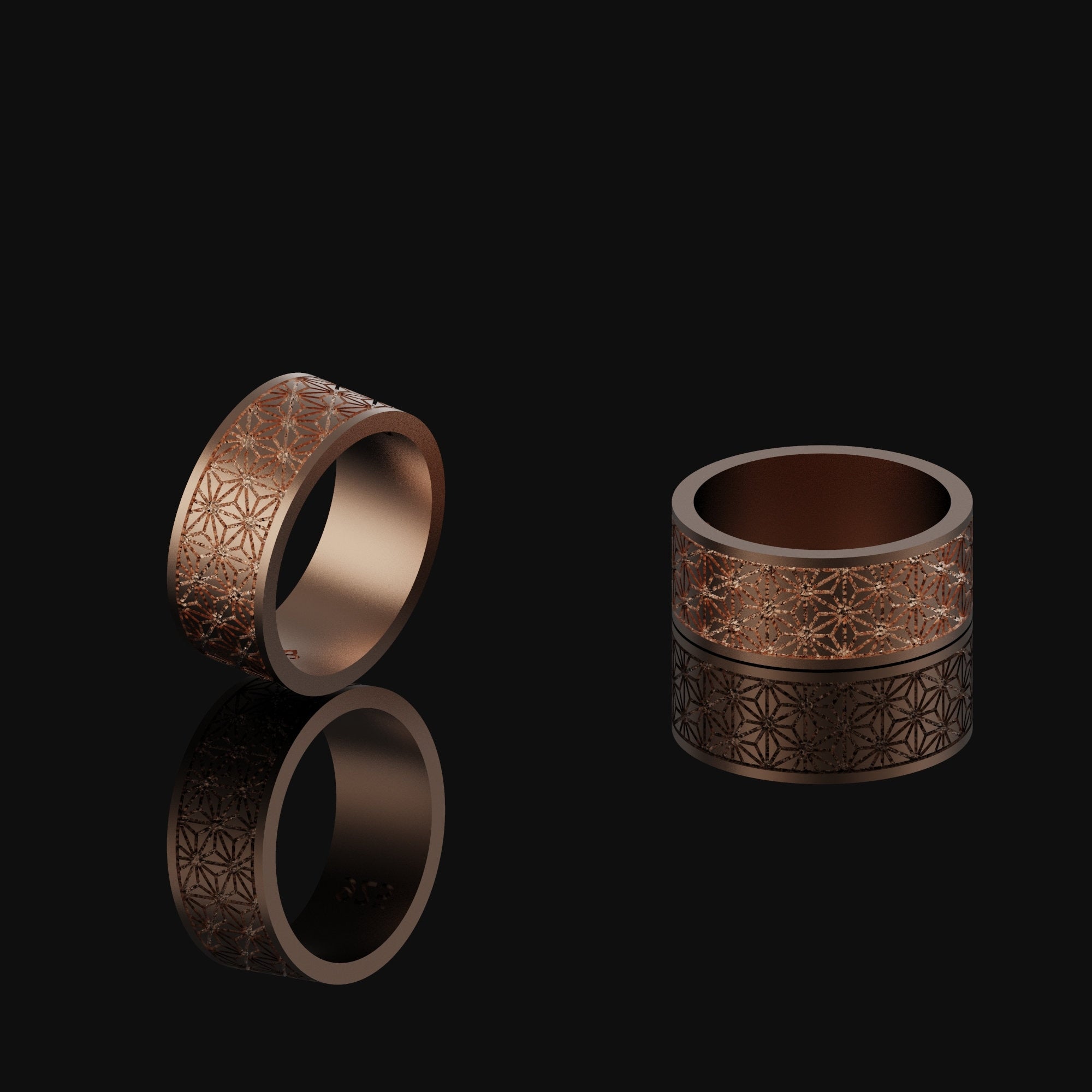 Floral Band - Engravable