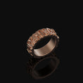 Load image into Gallery viewer, Celtic Triquetra Band - Engravable Rose Gold Finish
