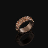 Celtic Triquetra Band - Engravable Rose Gold Finish