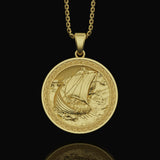 Viking Boat Necklace,