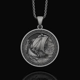 Viking Boat Necklace,