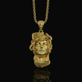 Load image into Gallery viewer, Medusa Pendant Gold Finish
