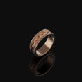 Load image into Gallery viewer, Braided Wheat Band - Engravable Rose Gold Finish
