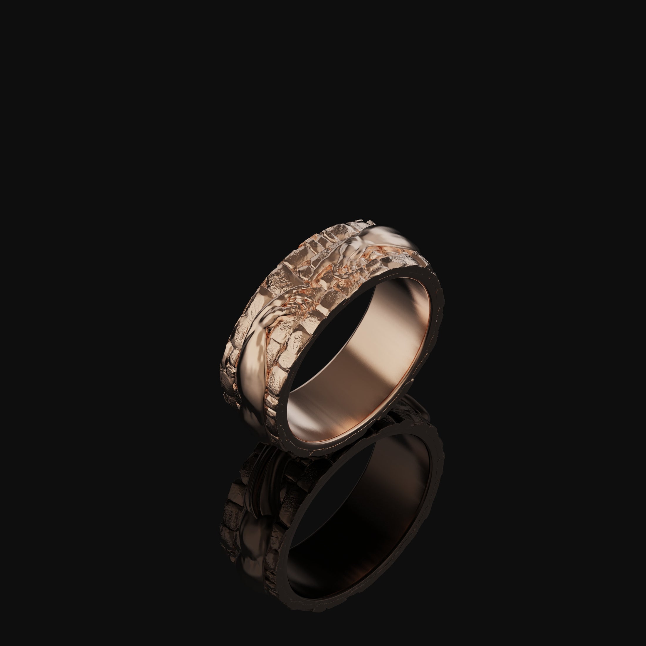 Creation of Adam Band - Engravable Rose Gold Finish