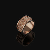 Roman Sculpture Band - Engravable Rose Gold Finish