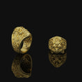 Bild in Galerie-Betrachter laden, Masonic Skull Ring Gold Finish
