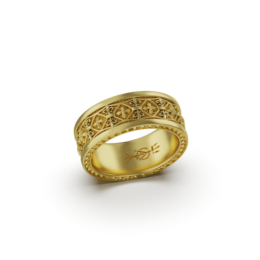 Christian Wedding Band - Gold