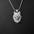 Load image into Gallery viewer, Polygonal Wolf Necklace
