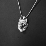 Polygonal Wolf Necklace