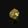 Load image into Gallery viewer, Roman Sculpture Band - Engravable Gold Finish
