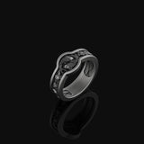 Yin and Yang Wedding Band