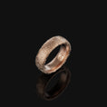 Bild in Galerie-Betrachter laden, Japanese Cloud Band - Engravable Rose Gold Finish
