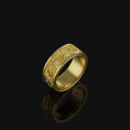 Load image into Gallery viewer, Egret Band - Engravable Gold Finish
