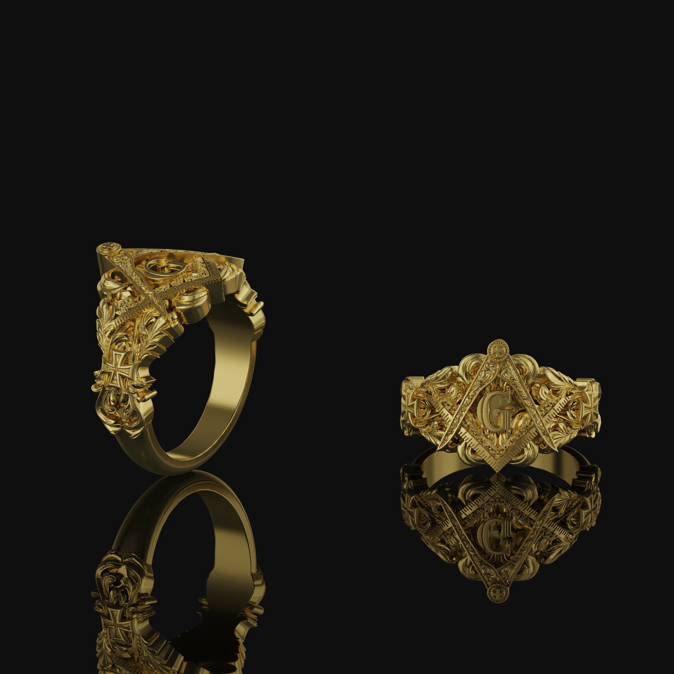 Masonic Freemason Ring