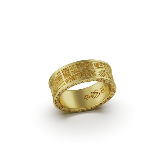 Gold Maori Pattern Band,