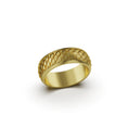 Load image into Gallery viewer, Gold Wedding Band “Clouds
