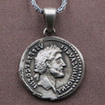 Load image into Gallery viewer, Antoninus Pius Coin Silver Pendant
