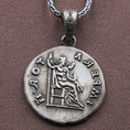 Load image into Gallery viewer, Antoninus Pius Coin Silver Pendant
