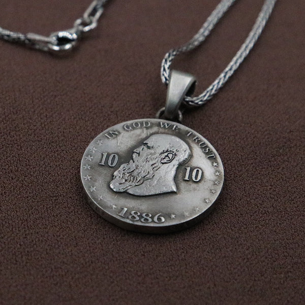 Silver Coin Necklace