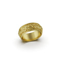 Load image into Gallery viewer, Gold Wedding Band "Lotus
