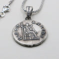 Load image into Gallery viewer, Antoninus Pius Coin Silver Pendant
